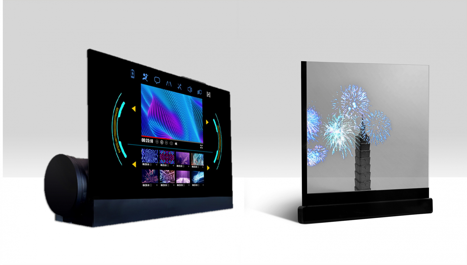 可卷式、折迭性、高透明